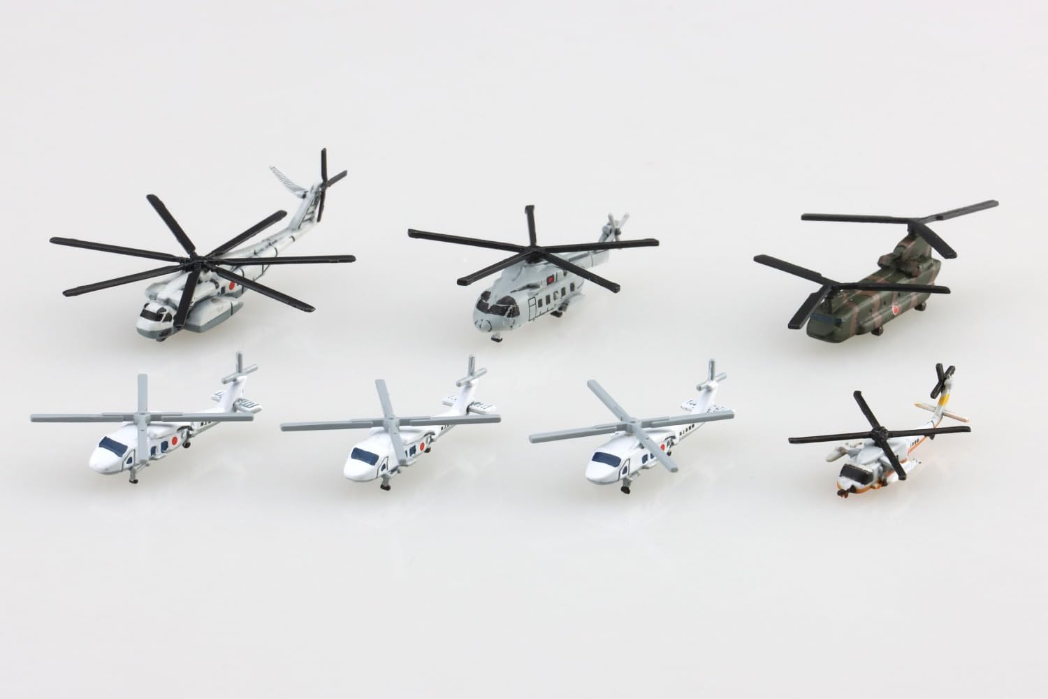Aoshima WL548 1/700 Water Line Series No.548 Japan Maritime Self-Defense Force Helicopter Set - BanzaiHobby