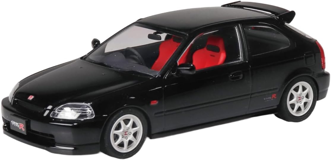Aoshima 1/24 Rakupla Snap Car No. 09-SB EK9 Civic Type R 1997 Starlight Black Pearl