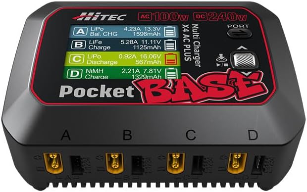 HiTEC 44367 Multi Charger X4 AC PLUS [Pocket BASE]