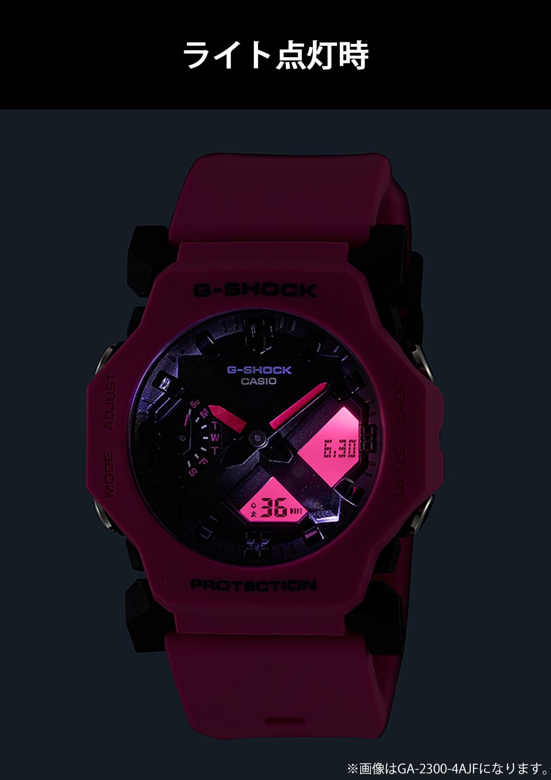 ジーショック [カシオ] 腕時計 【国内正規品】 GA-2300-4AJF メンズ ピンク - BanzaiHobby
