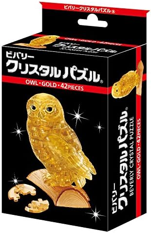 Crystal puzzle Owl Gold