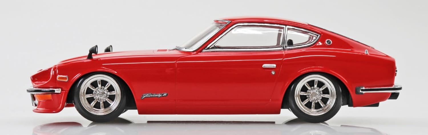Aoshima 1/32 RakuPla Snap Kit No.15CU-RD Nissan S30 Fairlady Z Custom (Red) - BanzaiHobby