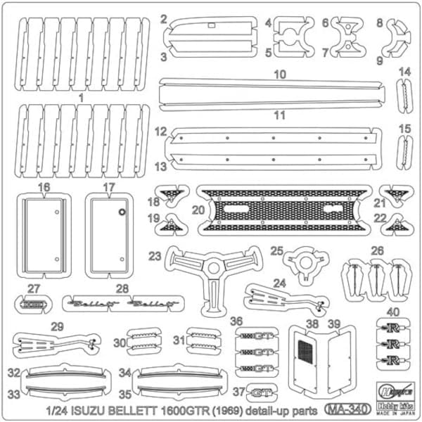 Hasegawa SP649 1/24 Isuzu Bellett 1600GTR Early Version (1969) "Detail Up Version" - BanzaiHobby