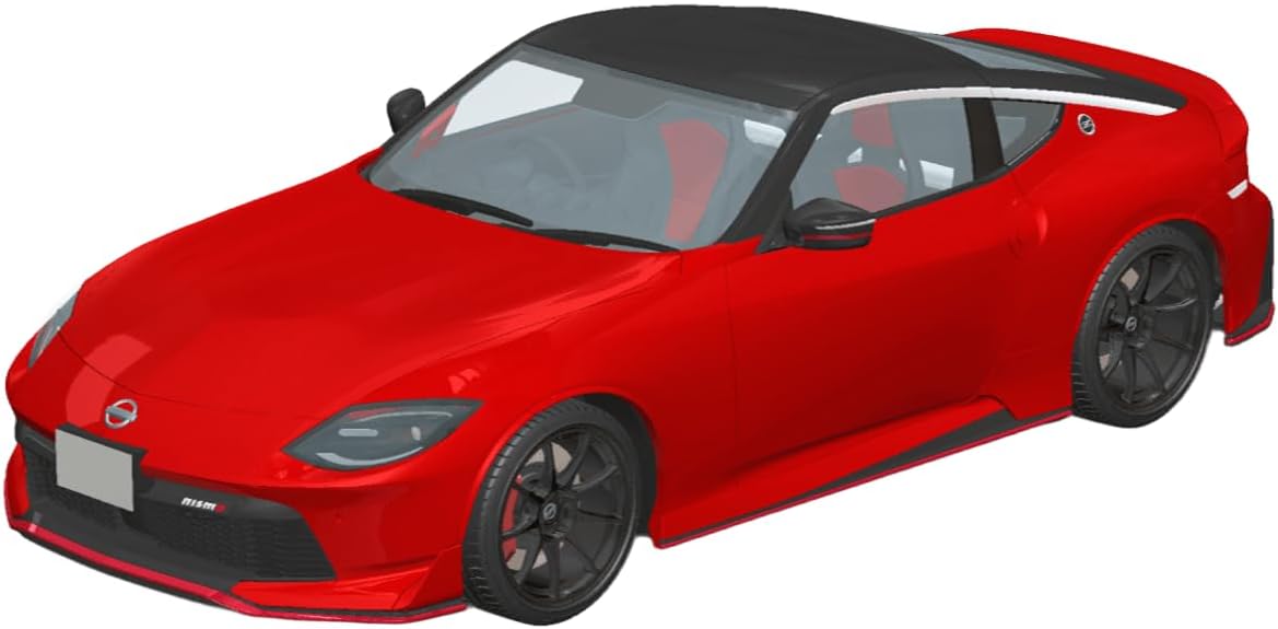 Aoshima 1/24 RakuPla Snap Car No.06-CR RZ34 Fairlady Z NISMO 2024 Carmine Red