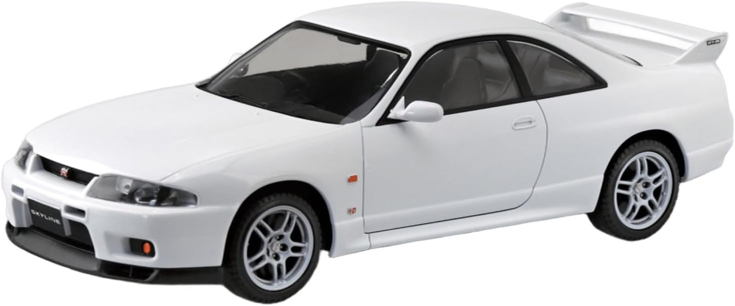 Aoshima 1/32 RakuPla Snap Kit No.21-WH Nissan R33 Skyline GT-R (White)