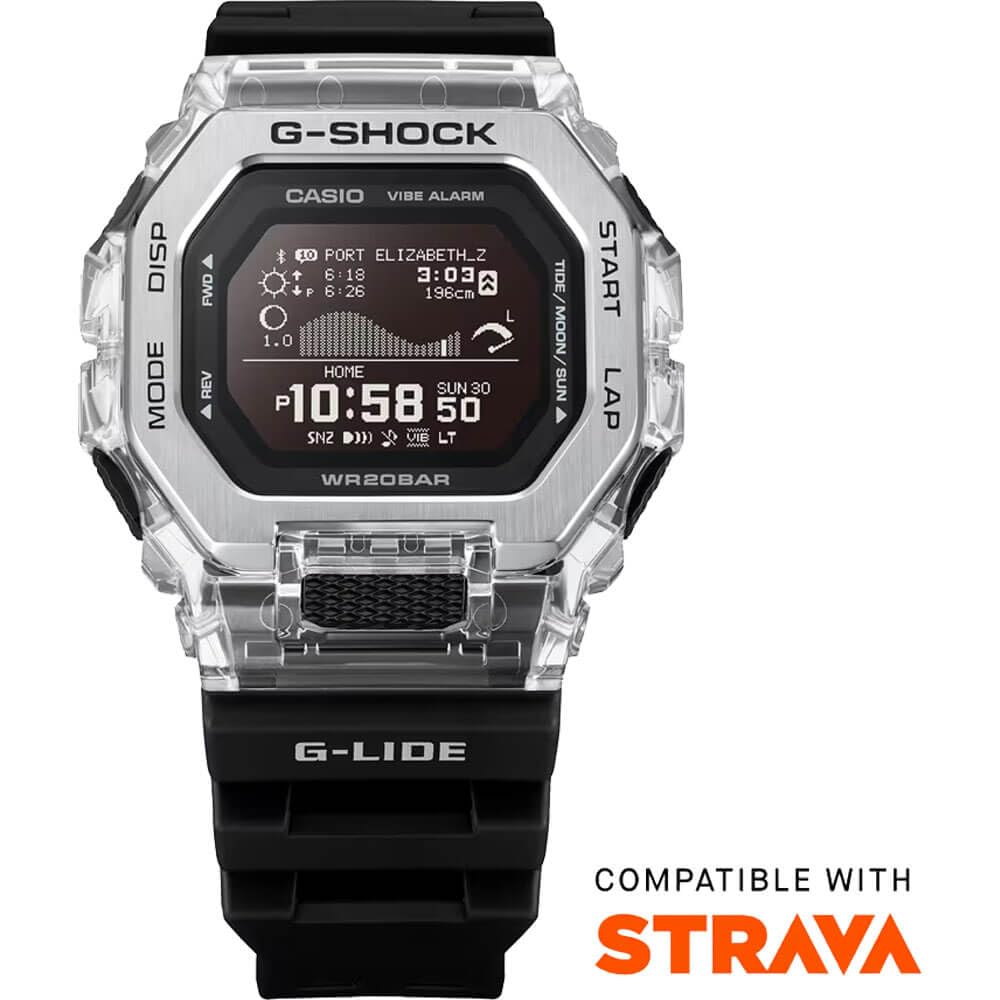 カシオ G-Shock GBX100S-1 G-Lide Gleaming Waveシリーズウォッチ - ブラック