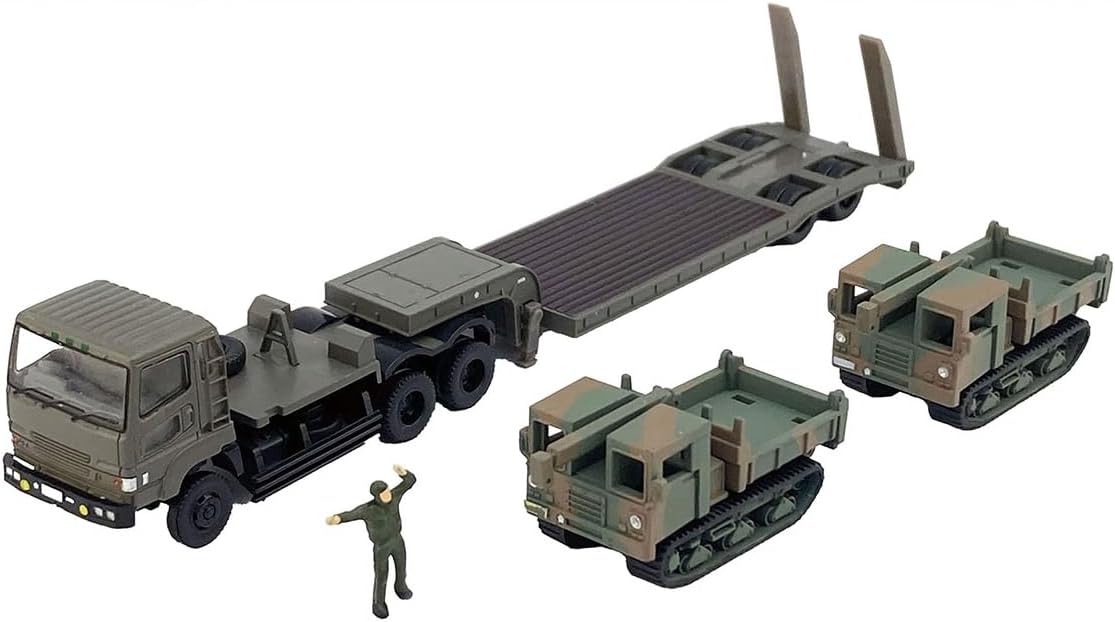 TOMYTEC The Trailer Collection Torecolle Self-Defense Force Trailer Material Carrier Set Diorama Supplies