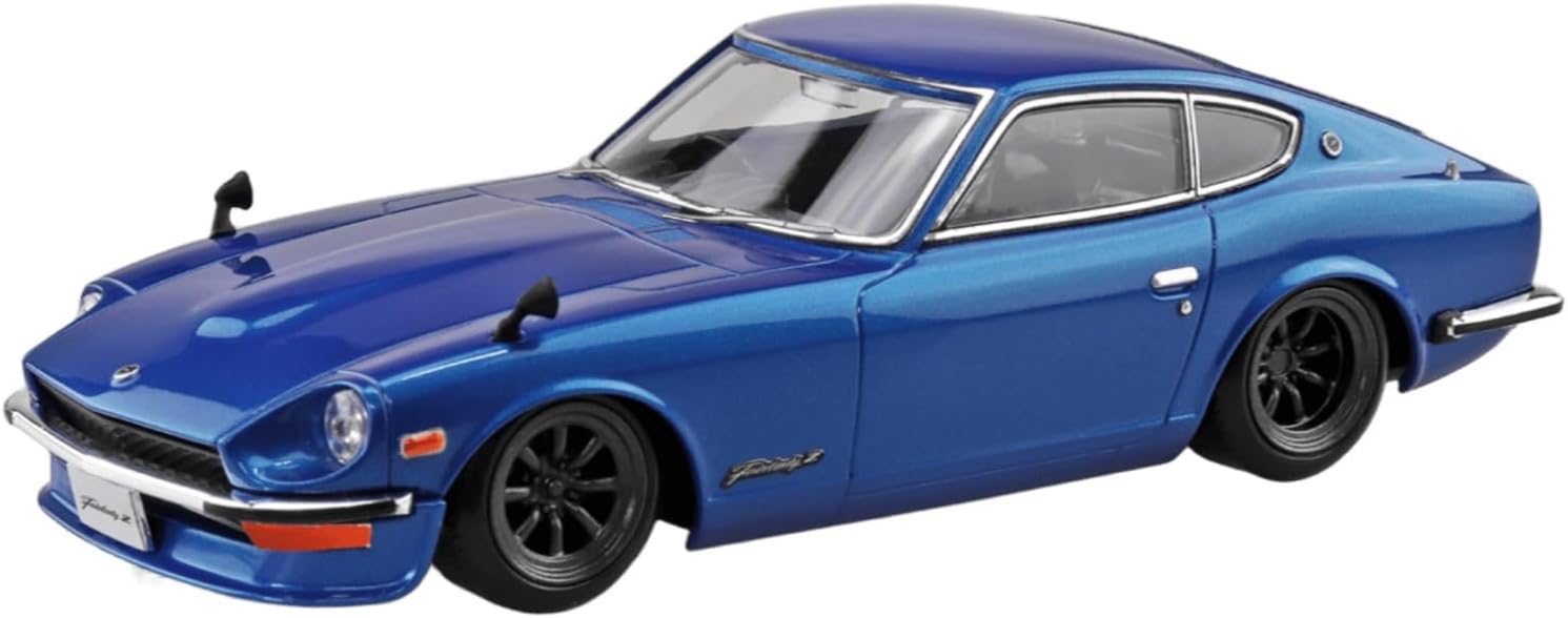 Aoshima 1/32 RakuPla Snap Kit No.15CU-BE Nissan S30 Fairlady Z Custom (Blue Metallic) - BanzaiHobby
