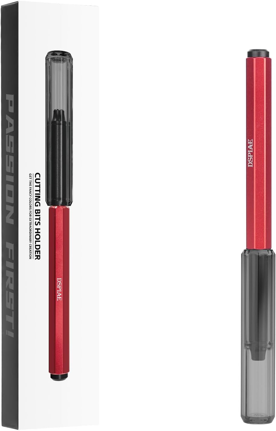 Plamokojo AT-EH01-PRO Aluminum Chisel Grip (Red) - BanzaiHobby