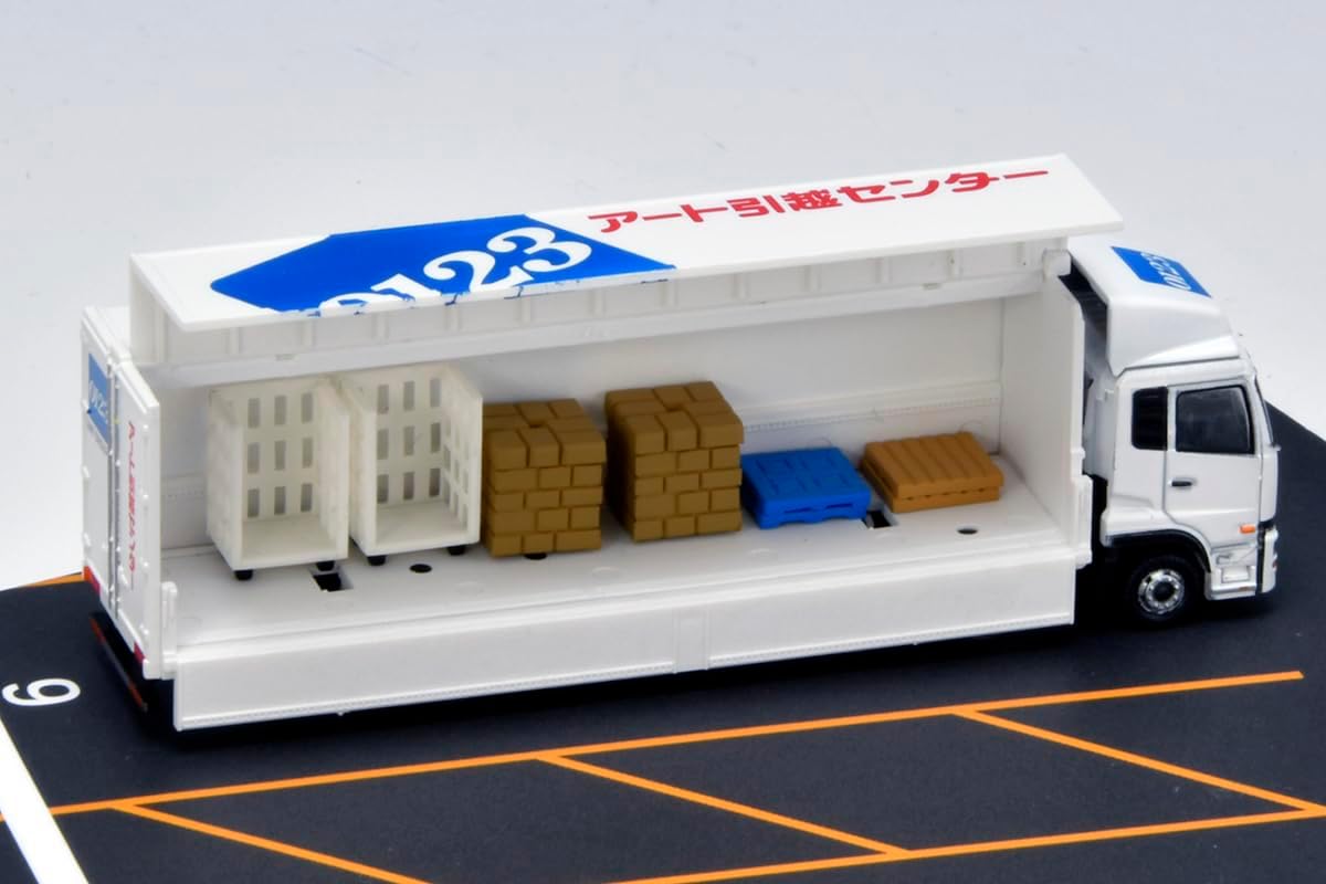 TOMYTEC The Truck Collection Torakore Logistics Site Wing Van Set C Art Moving Center Diorama Supplies