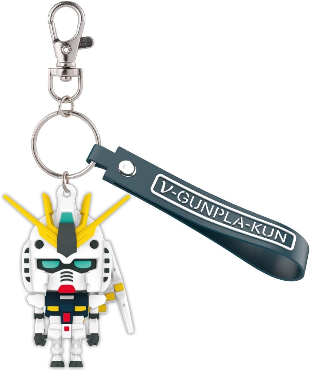 Bandai Gunpla-kun V (Nu)-Gunpla-Kun 3D Rubber Mascot Keychain