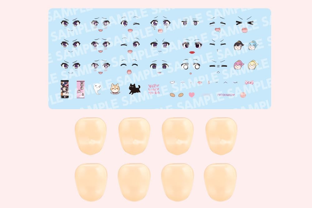 Kotobukiya JK065 1/10 Customized Face & Decal Set Vol.7 [Designed By Raguhonoerika For Madoka Yuki B] (Sousai Shojo Teien) - BanzaiHobby