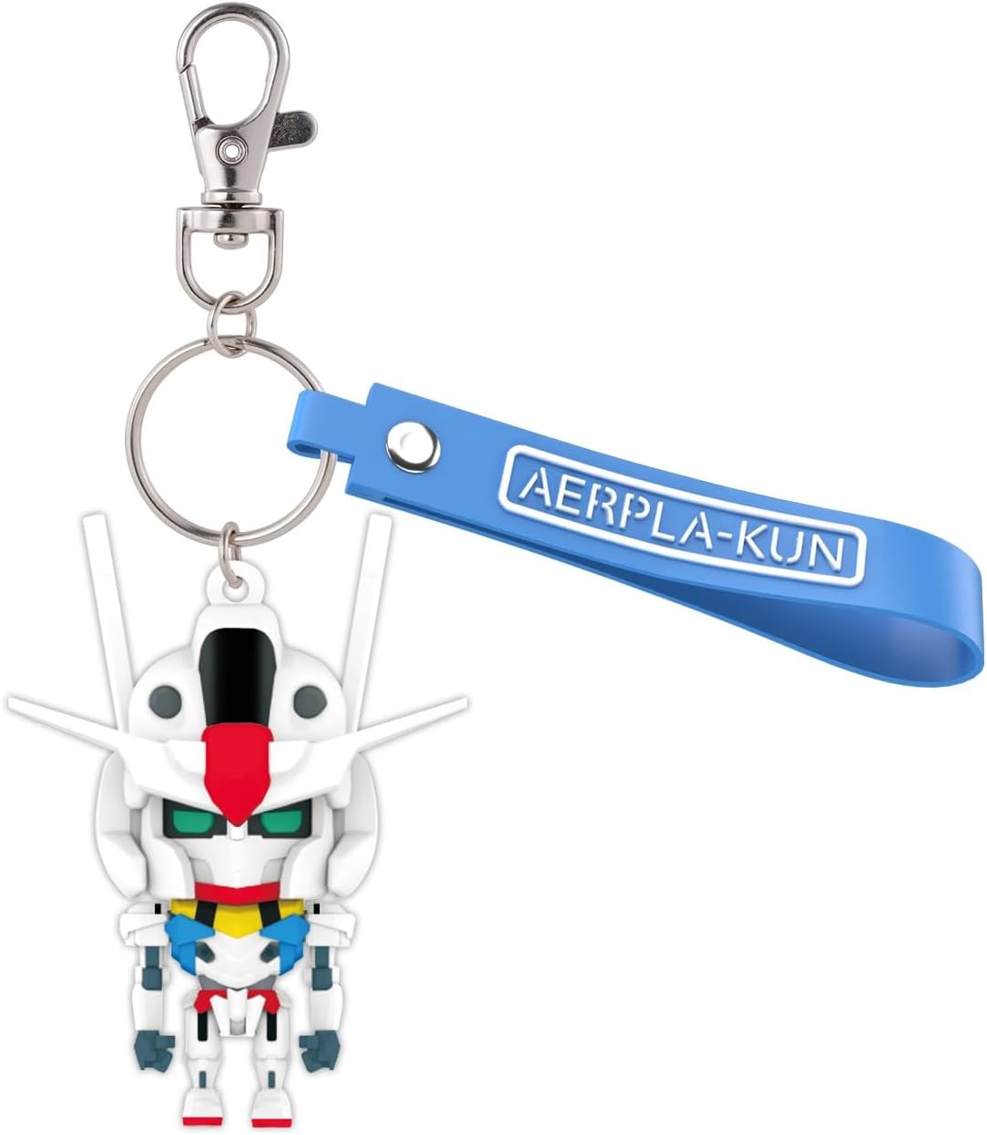 Bandai Gunpla-kun Aerpla-Kun 3D Rubber Mascot Keychain