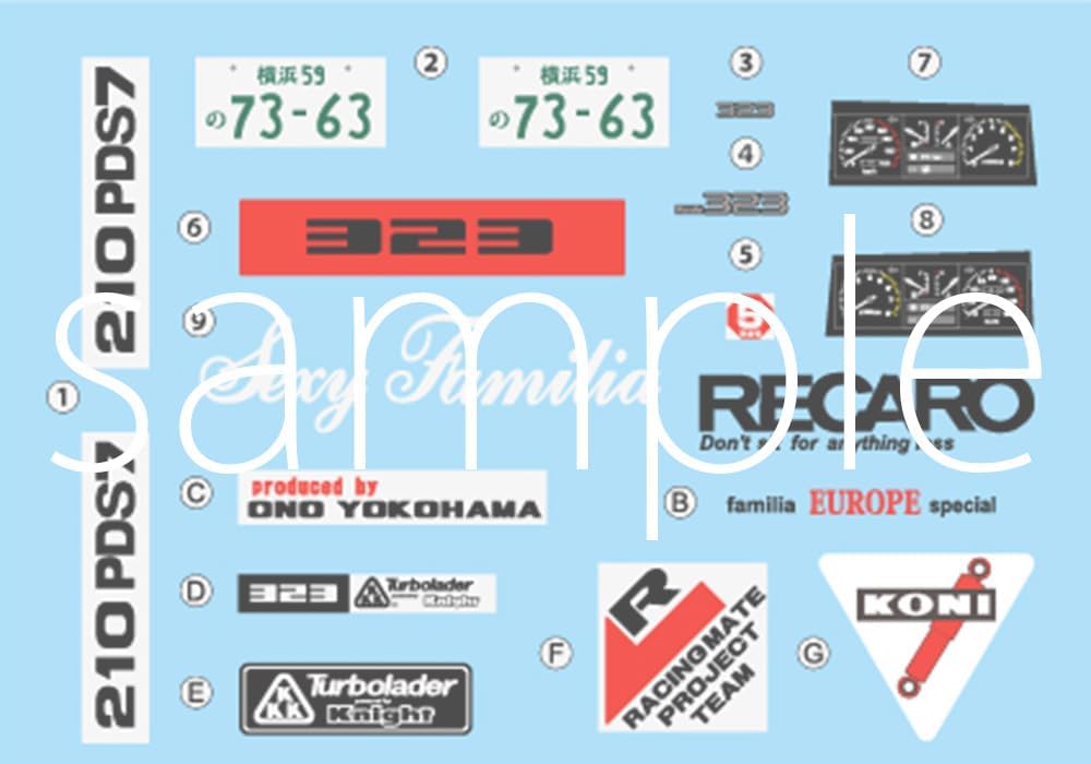 Fujimi ID121 1/24 Mazda Familia XG/323