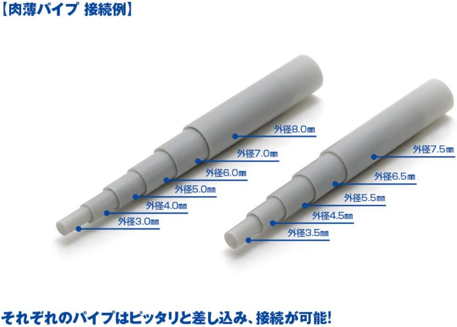 Wave OM-251 Plush = Pipe [Gray] Meat Thick Outer Diameter 3.5 mm