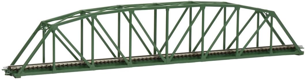 TOMIX 3279 N Gauge Single Track Curved Truss Bridge S420 F Dark Green