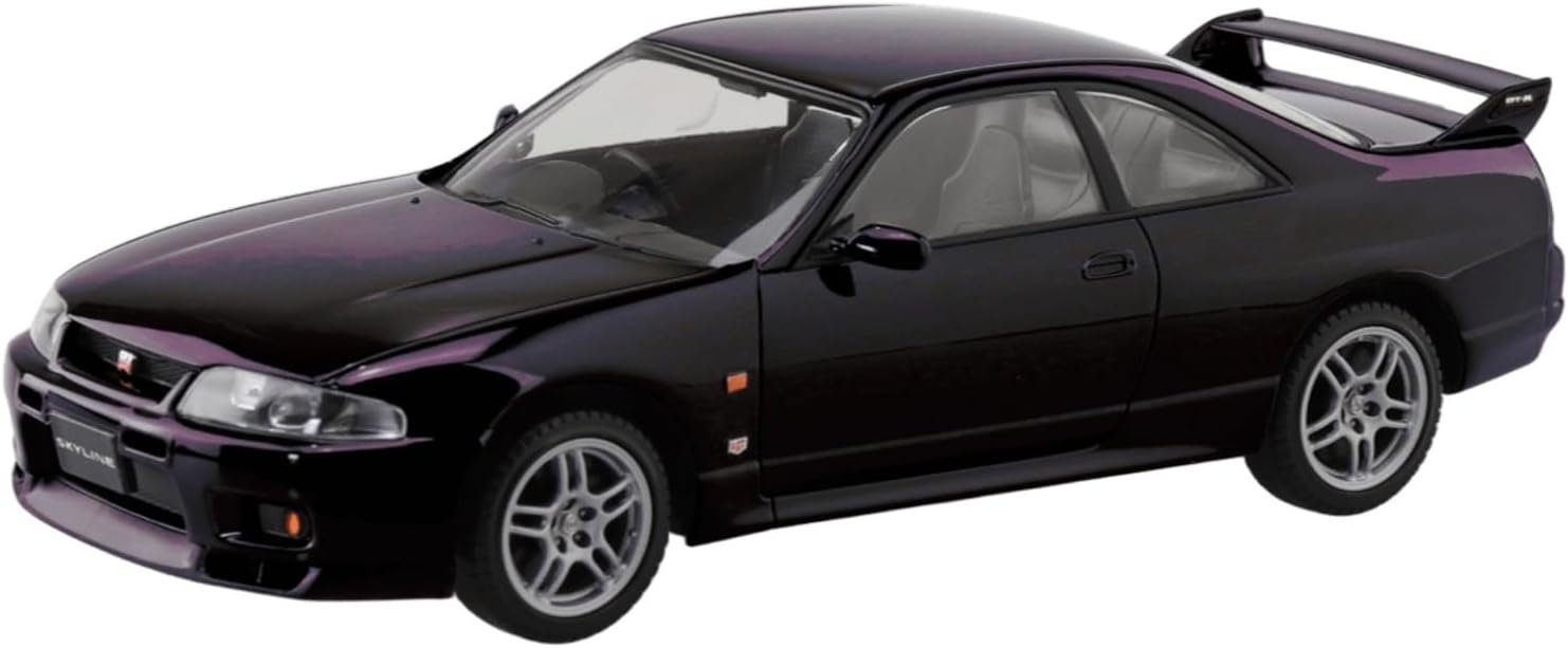 Aoshima 1/32 RakuPla Snap Kit No.21-MP Nissan R33 Skyline GT-R (Midnight Purple)