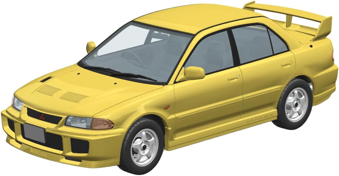 Aoshima 1/24 RakuPla Snap Kit No.04-DY CE9A Lancer GSR Evolution III 1995 Dandelion Yellow