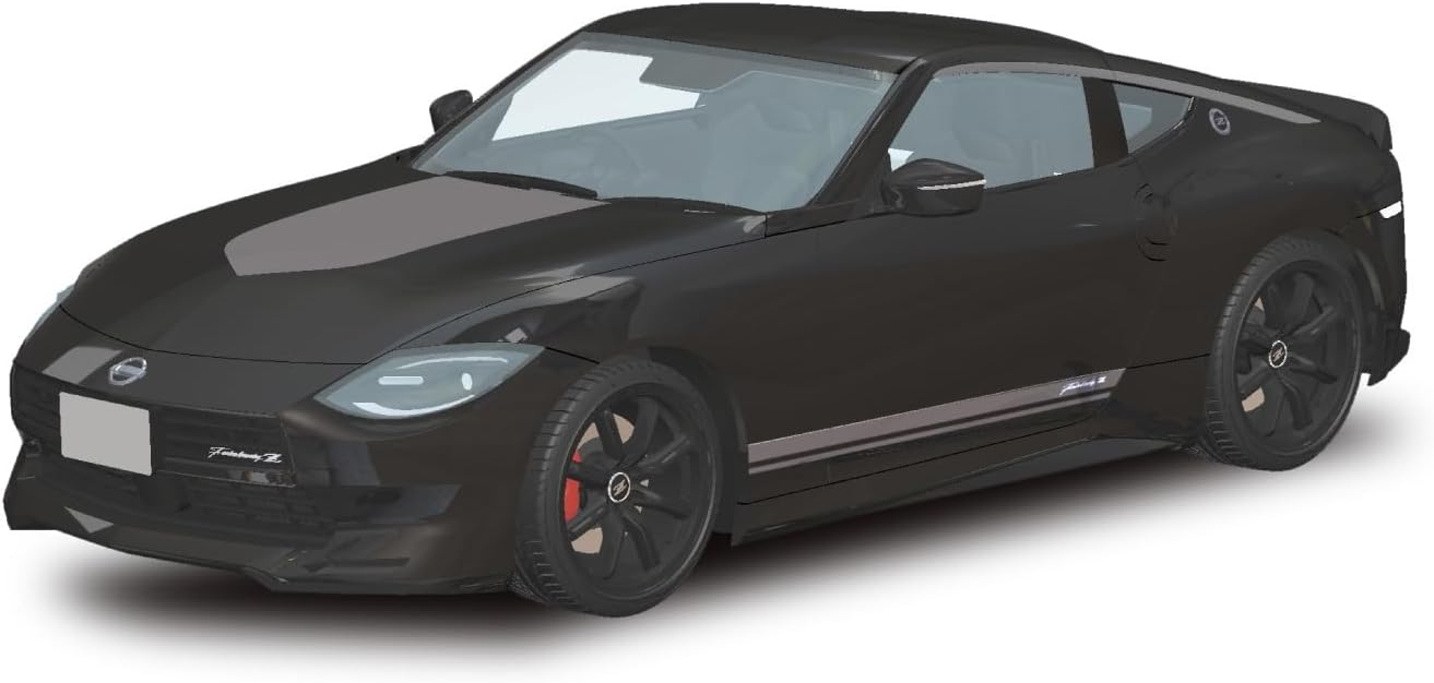 Aoshima 1/24 Rakupla Snap Car No. 07-MB RZ34 Fairlady Z Customized Edition 2024 Midnight Black - BanzaiHobby
