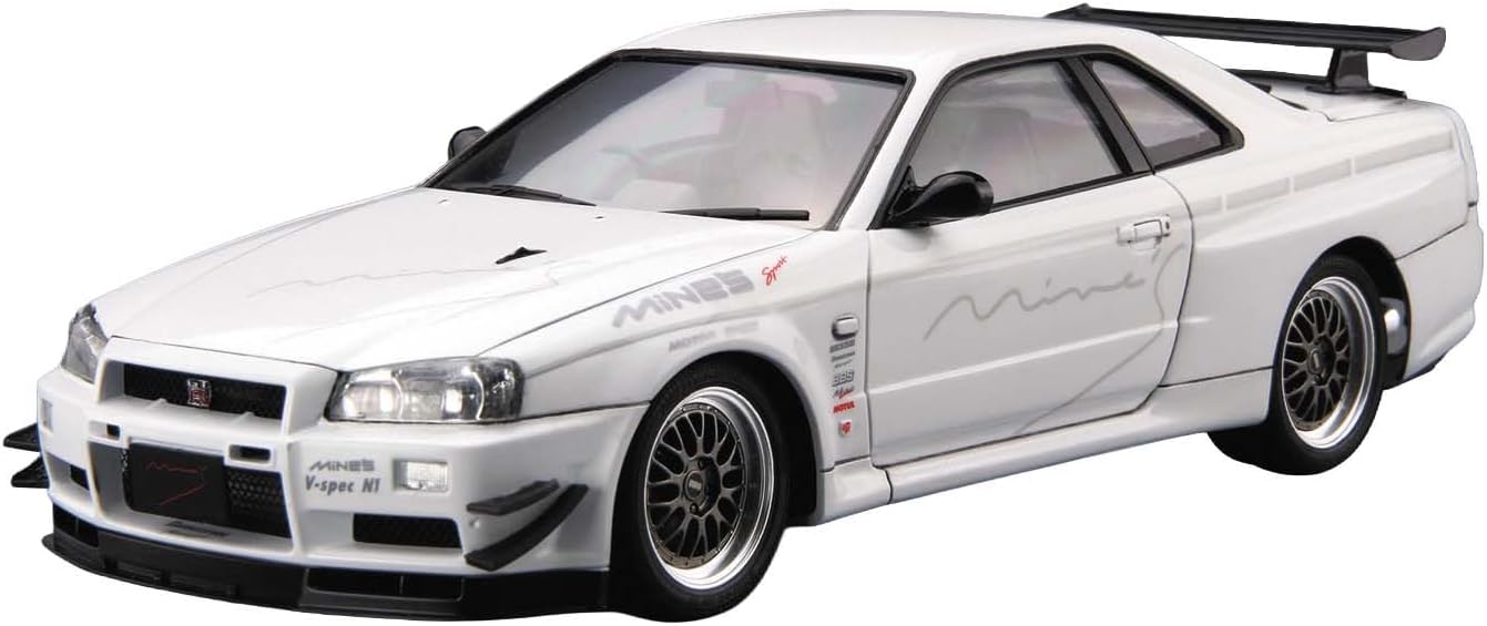 Aoshima 1/24 The Tuned Car No.34 Mine's BNR34 Skyline GT-R '02 (Nissan)