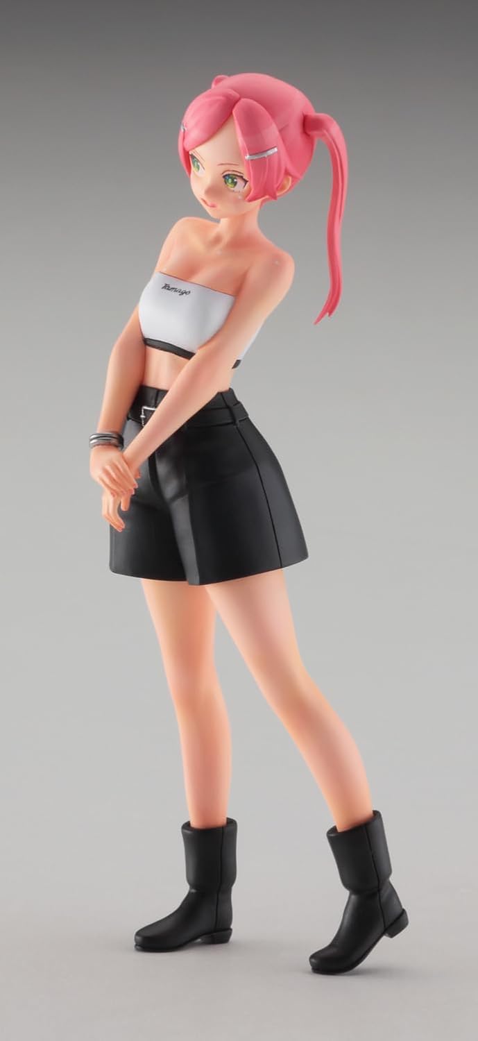 Hasegawa SP612 1/12 Egg Girls Collection No.45 Rio Asaka (Plain Clothes) Unpainted Resin Kit - BanzaiHobby