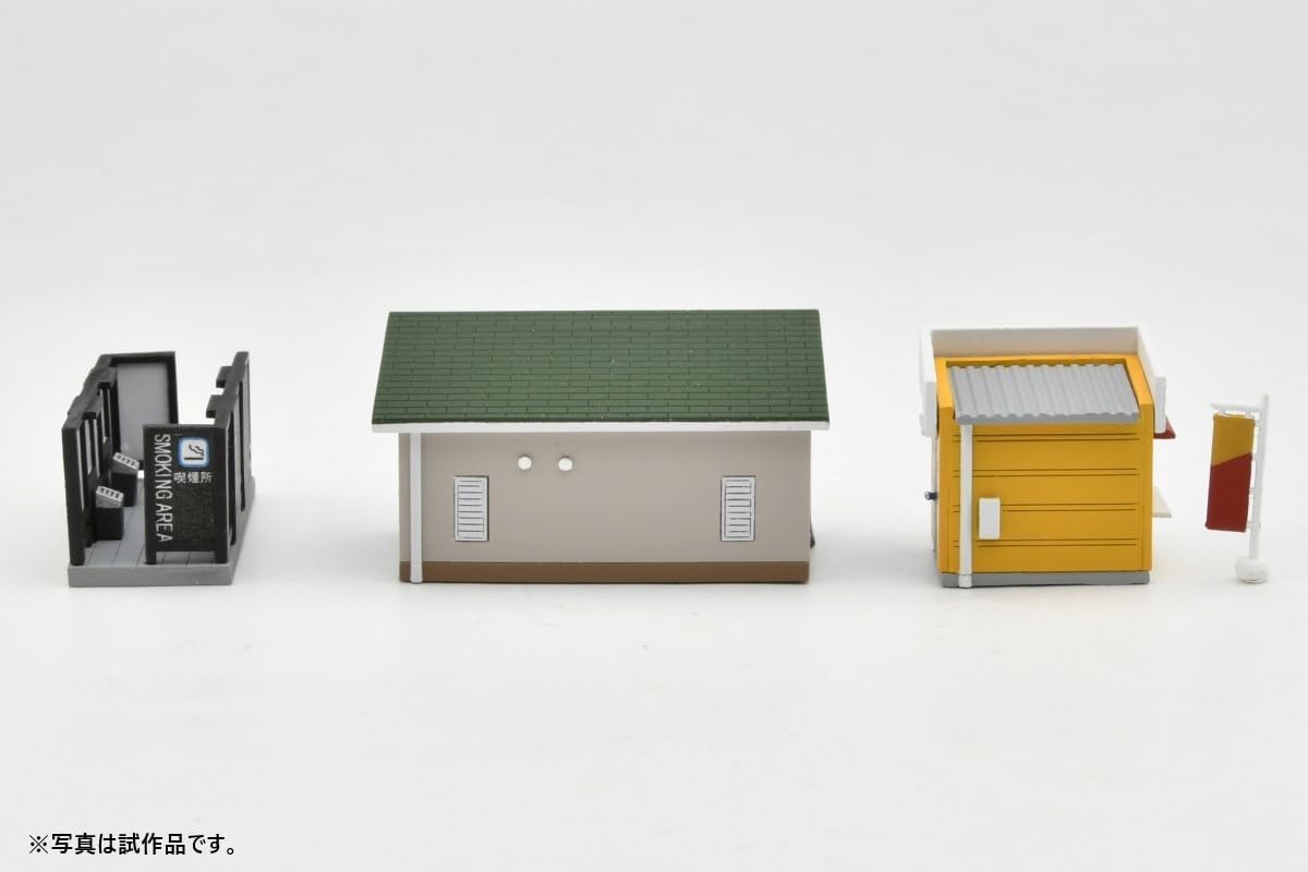 Accesorios de escena TOMYTEC, set de escena de estación 142, A, suministros para dioramas - BanzaiHobby