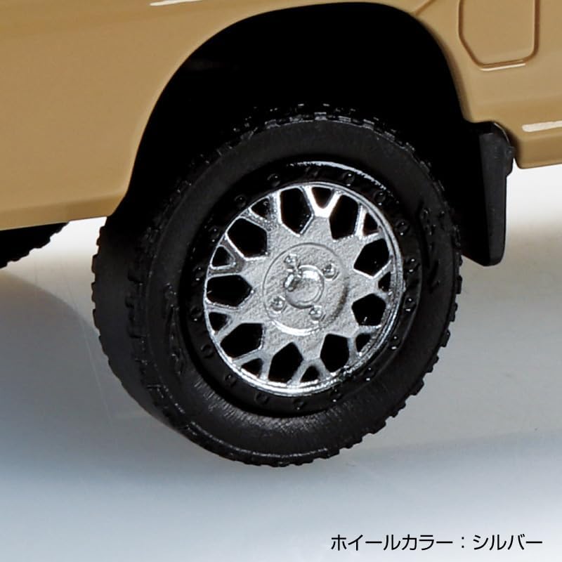 Aoshima 1/32 RakuPla Snap Kit No.05CU-KI Subaru Sambar Truck Custom Wheels Khaki - BanzaiHobby