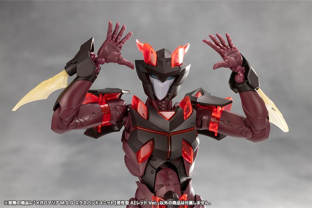 Kotobukiya CX044 MEGALOMARIA M.S.G EX HAND UNIT [Male Type A] RED Ver. (MegaloMaria Unlimited Universe)