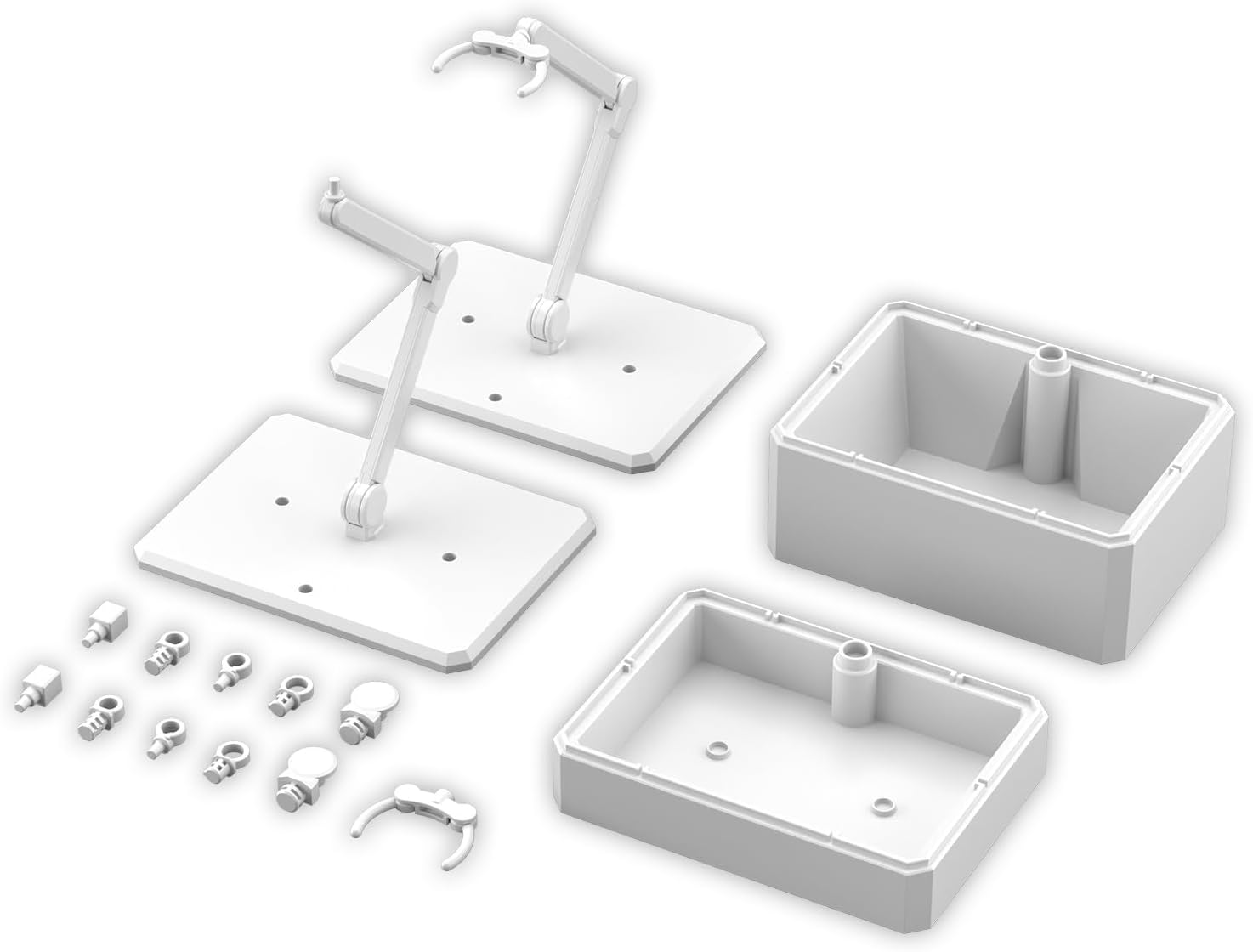 Bandai Action Base 7 & Option Box 1 (White)