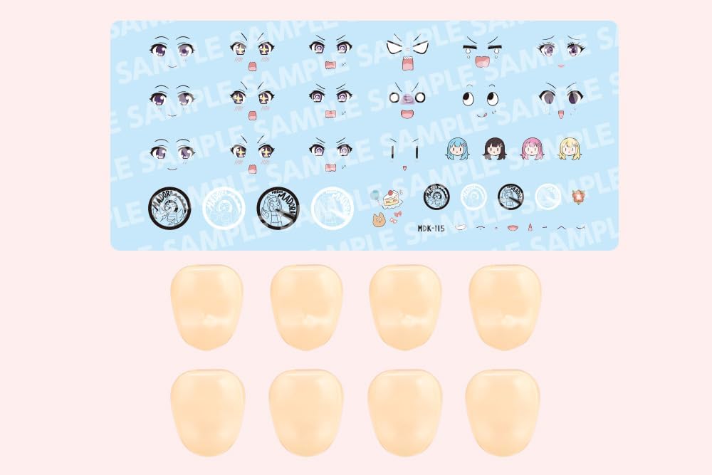 Kotobukiya JK058 1/10 Customized Face & Decal Set Vol.5 [Designed by Erika Raguho For Madoka Yuki A] (Sousai Shojo Teien) - BanzaiHobby