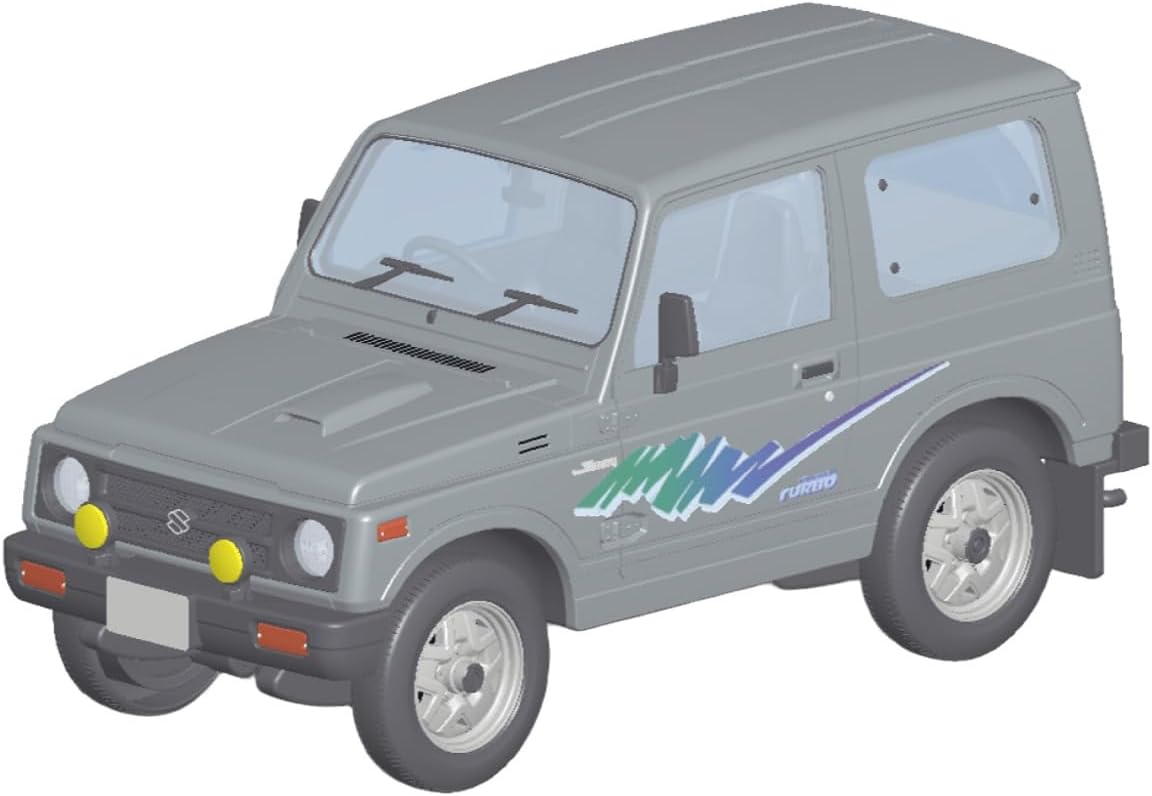 Aoshima 1/32 RakuPla Snap Kit No.18-CG Suzuki JA11 Jimny (Charcoal Gray Metallic)