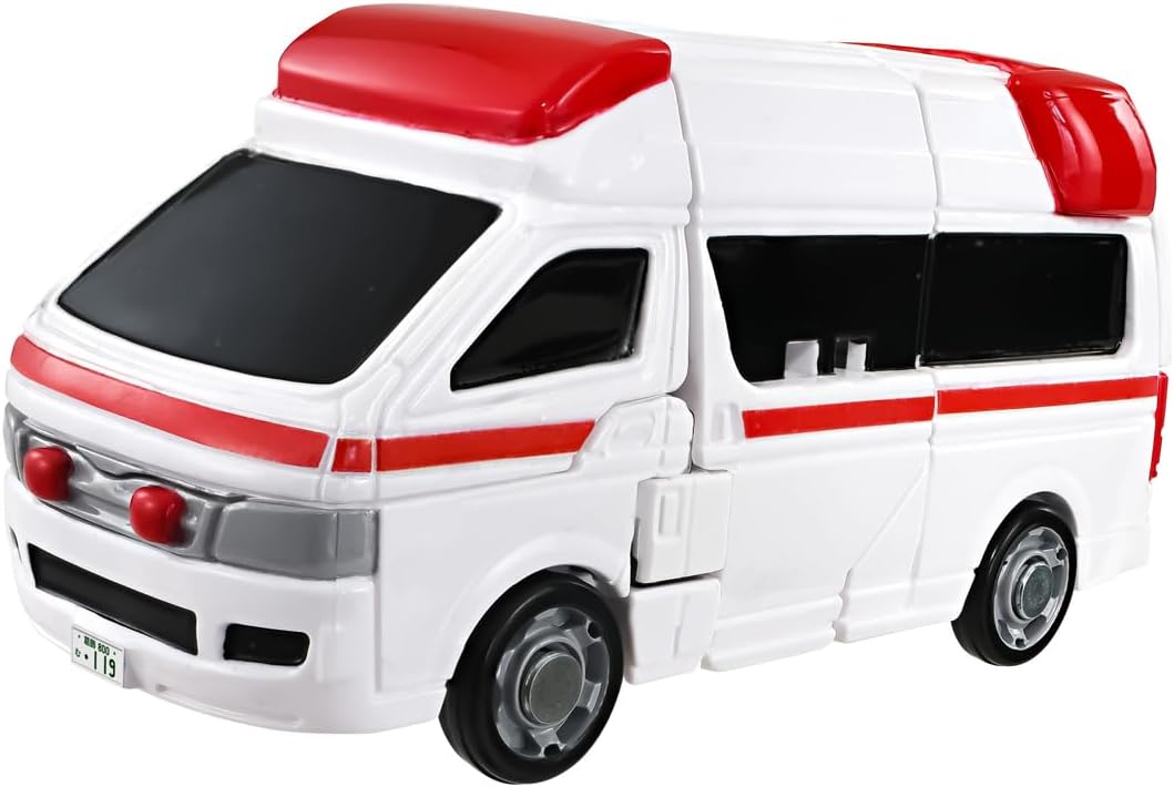 Tomica Job Labor TJB03 Medi Braver Toyota High Medic Ambulance - BanzaiHobby
