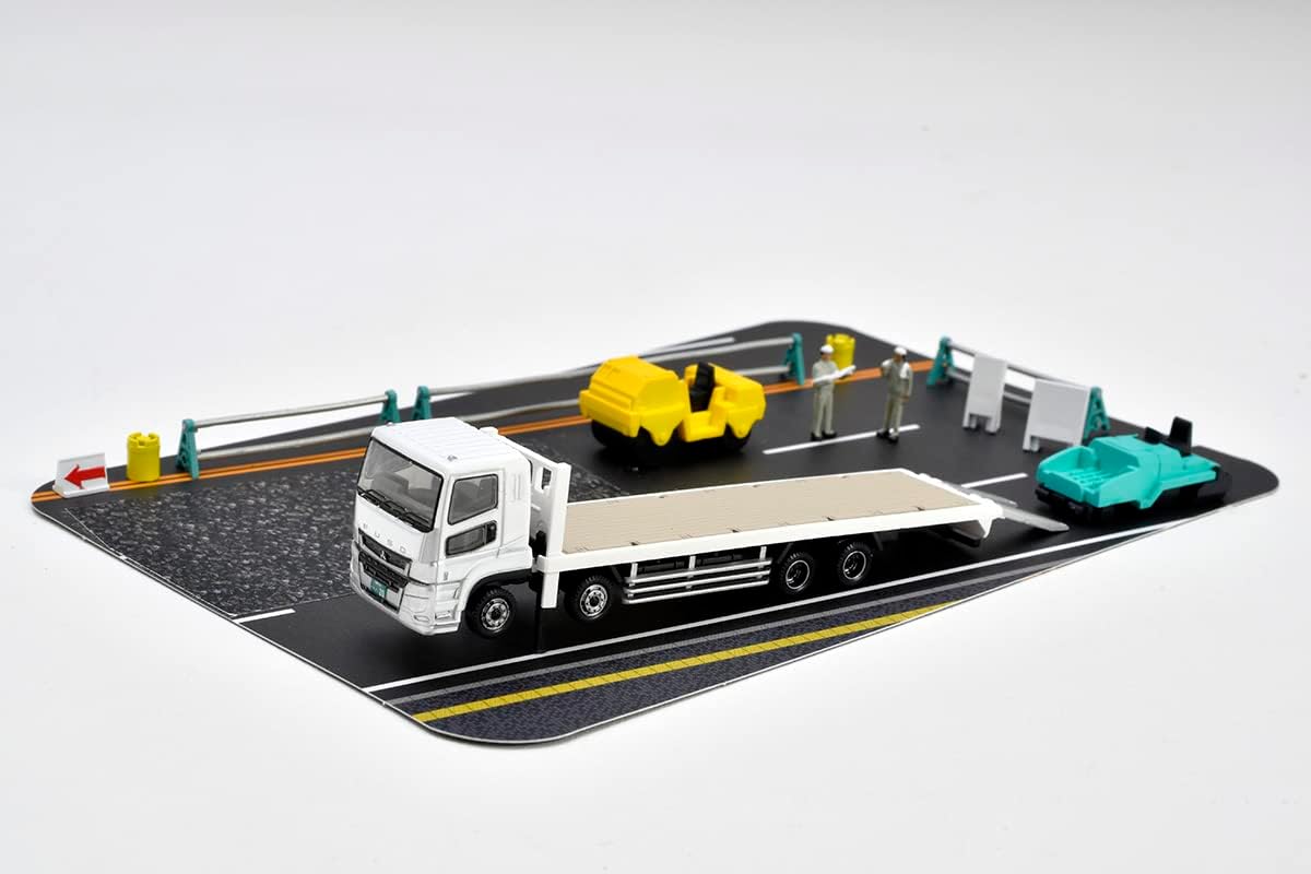 Tomytec The Truck Collection Tracole Road Construction Site Truck Set A - BanzaiHobby