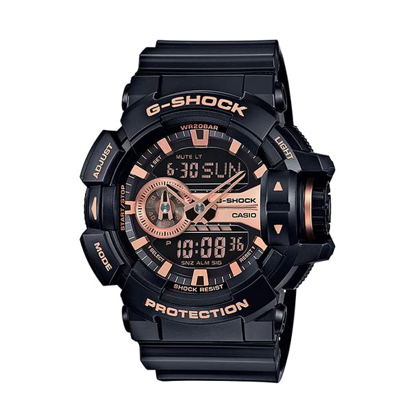 CASIO カシオ G-SHOCK ジーショック Gショック 腕時計 時計 メンズ アナログ デジタル アナデジ ロータリースイッチ ブラック GA-400GB-1A4 [並行輸入品]