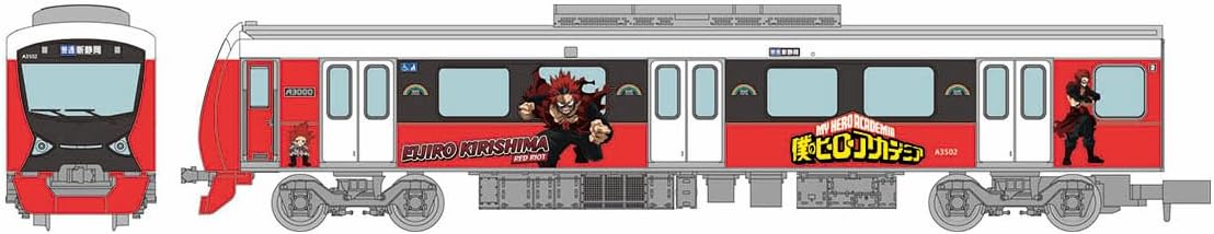 TOMYTEC 332107 Railway Collection Iron Collection My Hero Academia x Shizuoka Railway Eijiro Kirishima