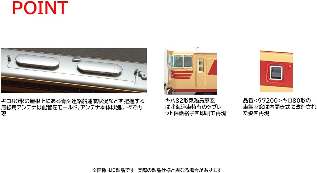 TOMIX 97200 N Gauge JNR Kiha 82 Series (Hokkaido Ver.) 4 Cars Set