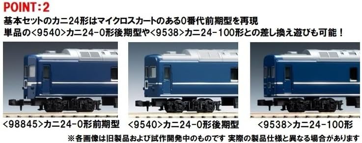 TOMIX 98845 N Gauge JNR Type 24 Type Yuzuru Basic Set Railway Model Passenger Car