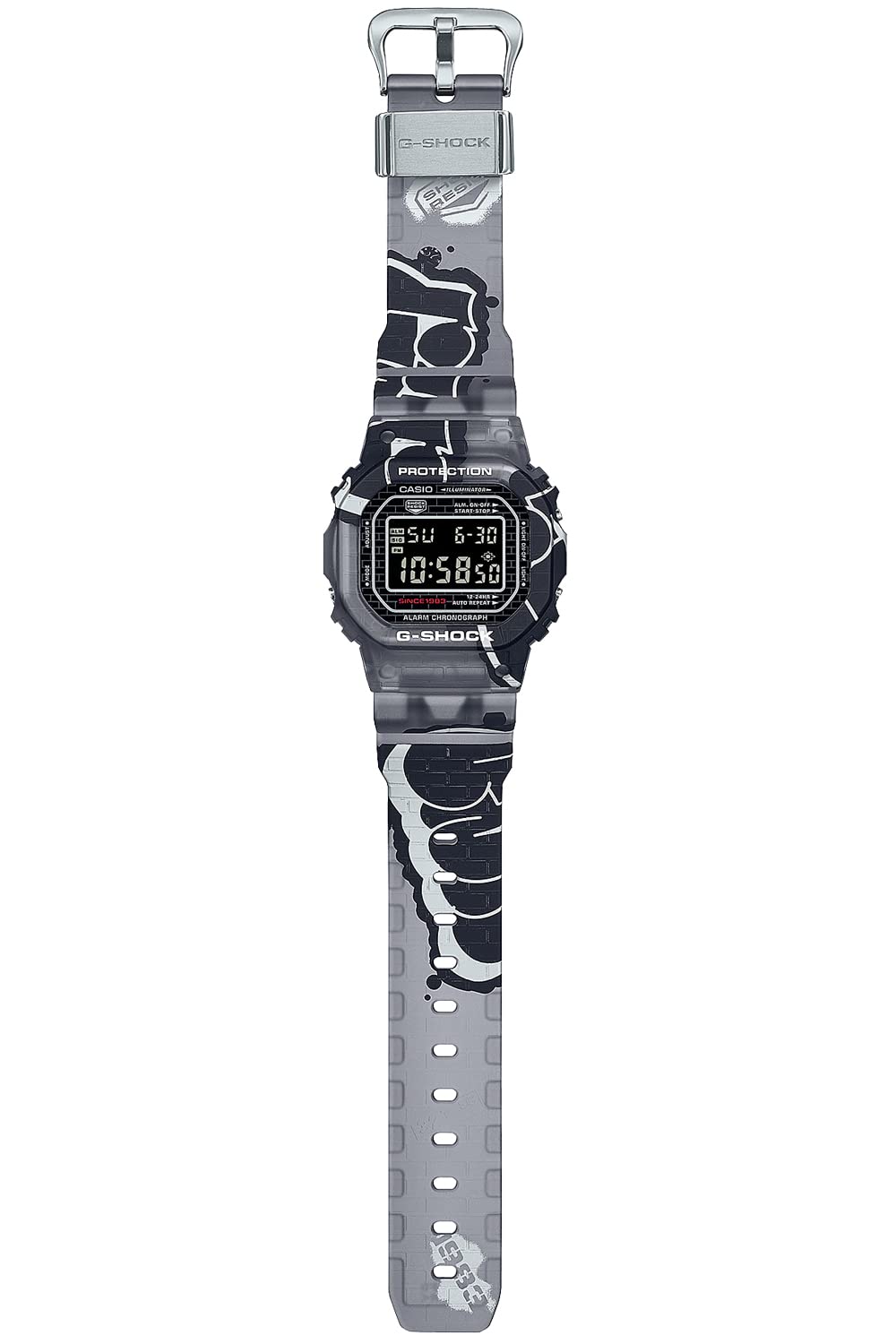 [カシオ] 腕時計 ジーショック 【国内正規品】 メタルケース スクリューバック Street Spiritシリーズ DW-5000SS-1JR メンズ ブラック マットスケルトン - BanzaiHobby