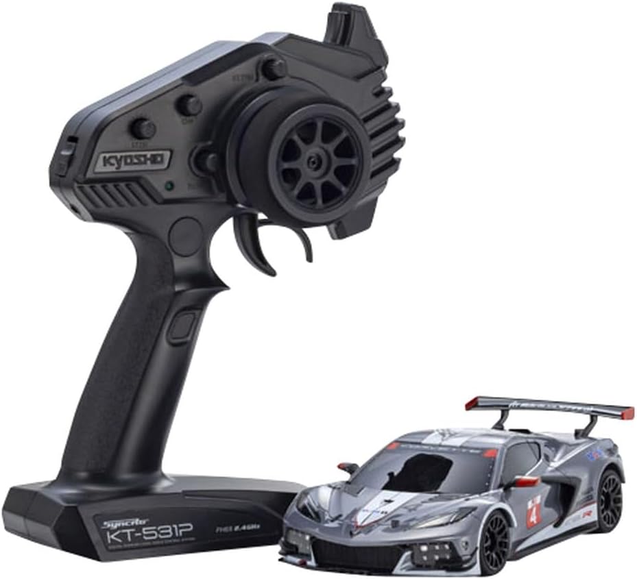 Kyosho 32356GMW MR04RWD r/s Chevrolet Corvette C8.R Gunmetal White