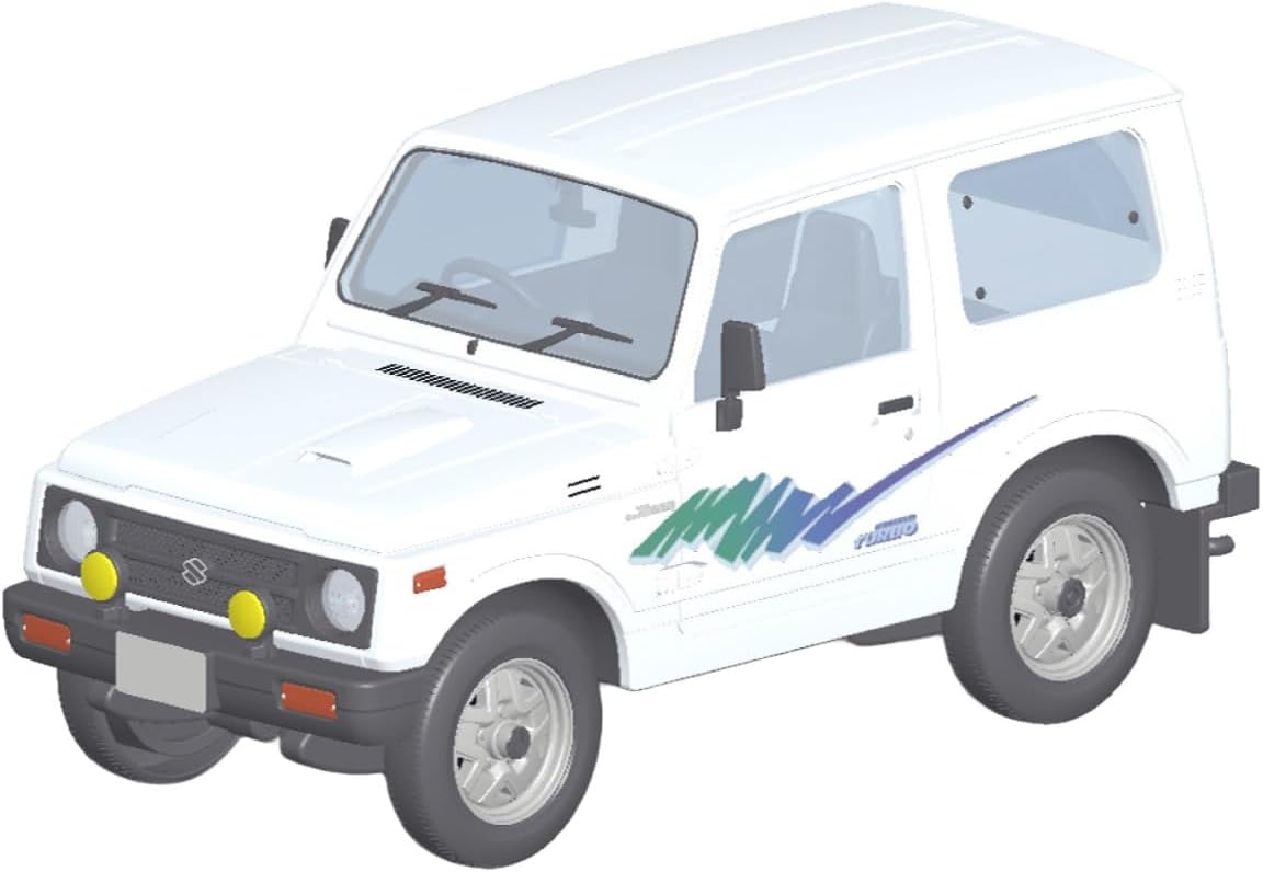 Aoshima 1/32 RakuPla Snap Kit No.18-SW Suzuki JA11 Jimny (Superior White)