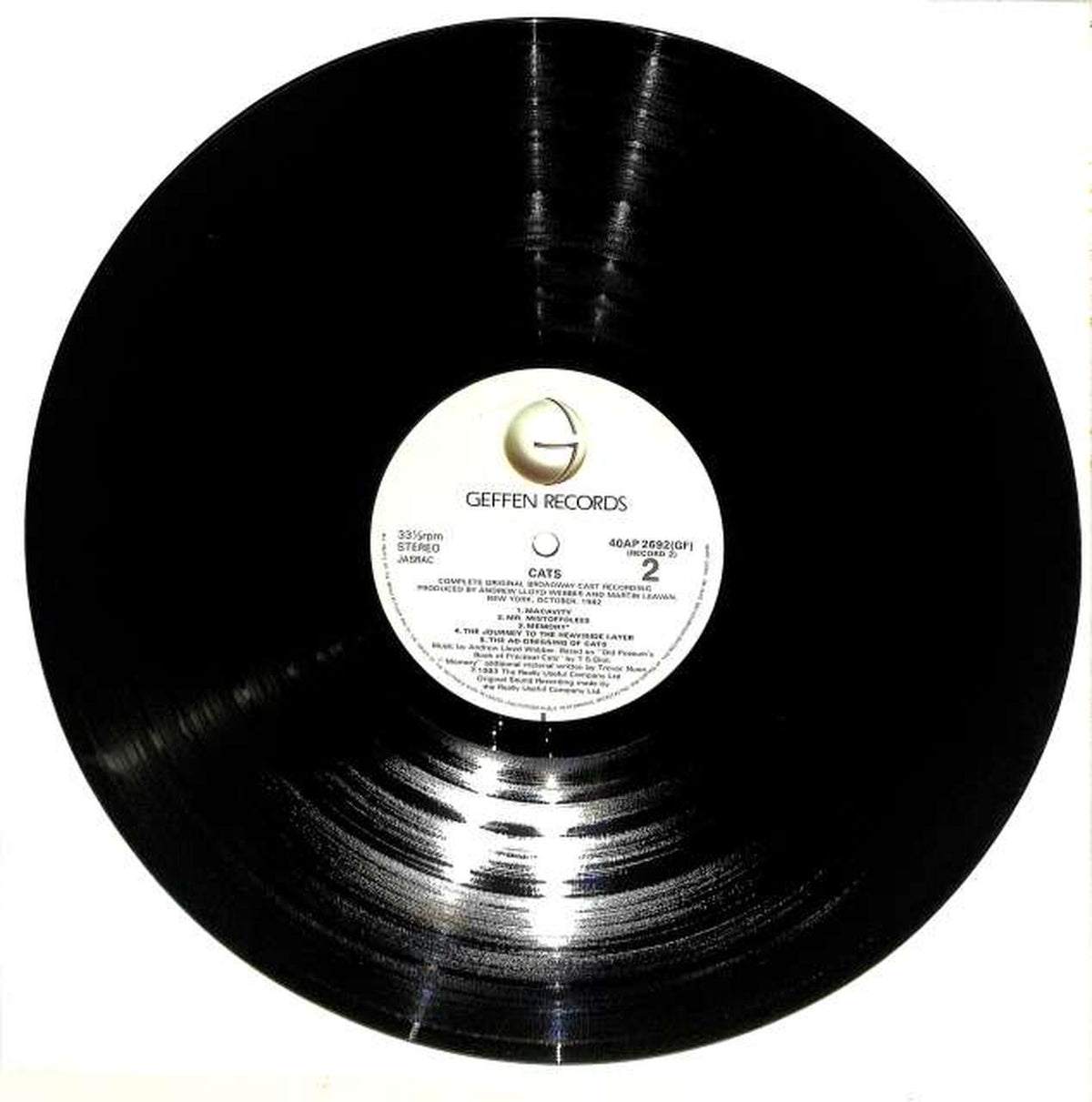 CBS Sony Soundtrack "Cats" 40AP 2691/2