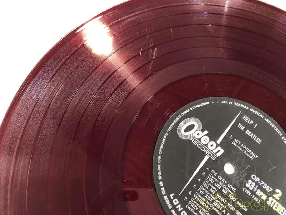 － [With Light Blue Obi] Red Disc THE BEATLES / HELP OP-7387