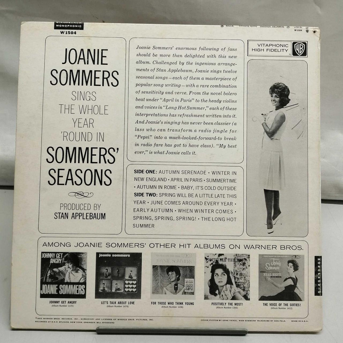 WARNER BROS JOANIE SOMMERS W1504