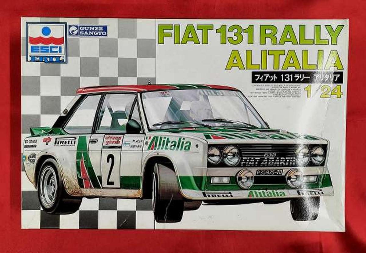 Gunze Sangyo Car Fiat 131 Rally Alitalia 1/24 - Banzai Thrifting | BanzaiHobby