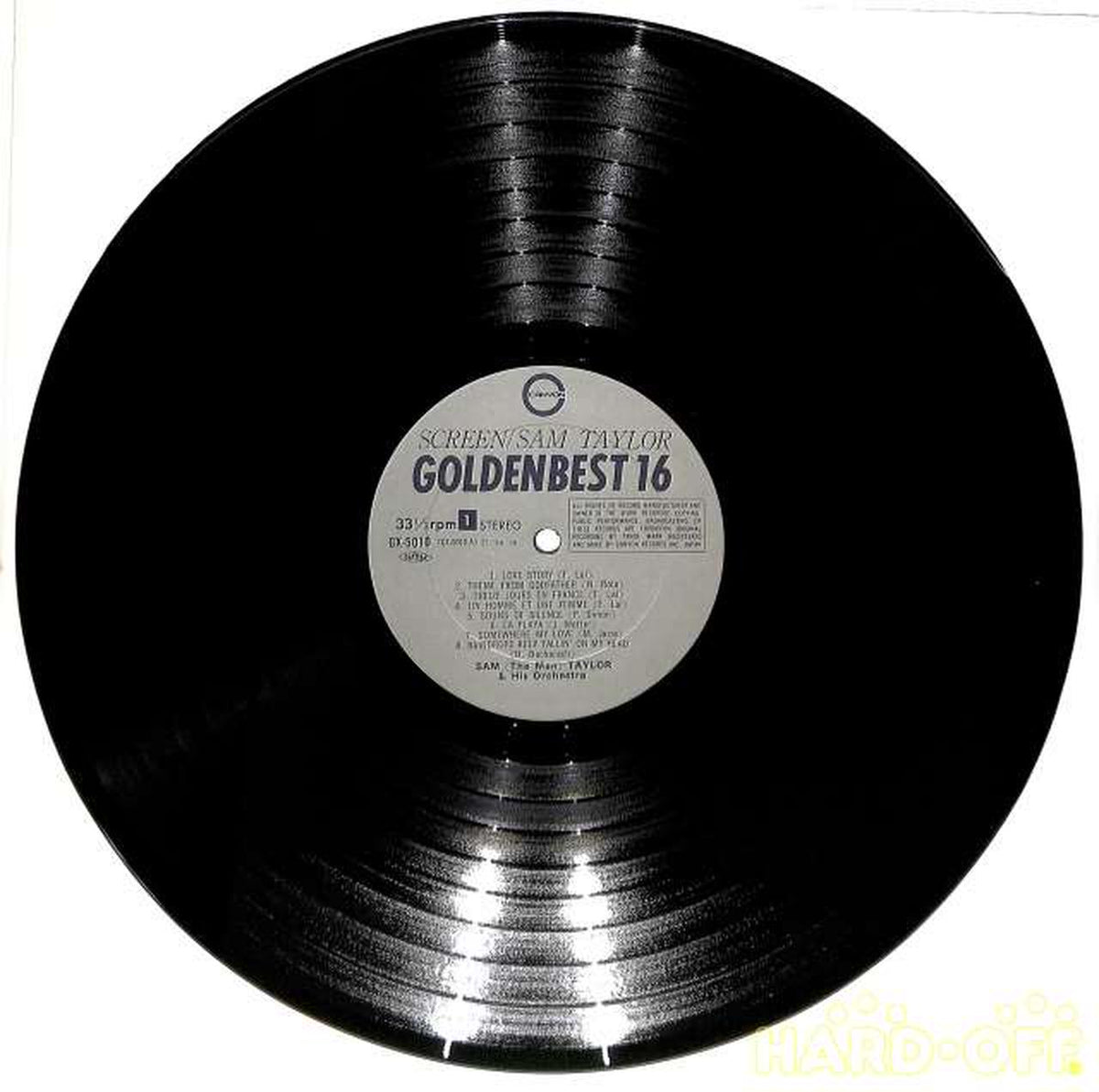 Canyon Records Sam Taylor "Screen Golden Best 16" GX-5010