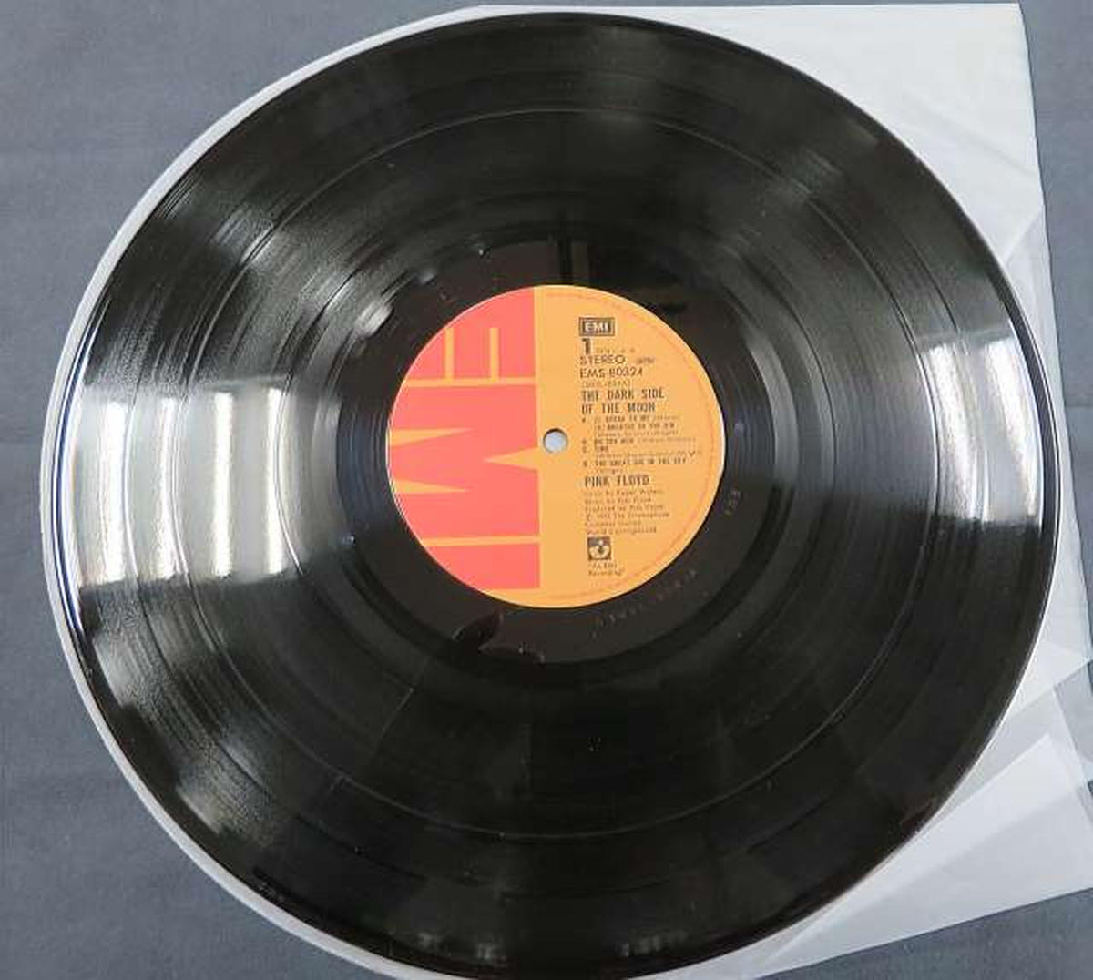 Toshiba EMI Speaking of Pink Floyd, this album is the EMS-80324