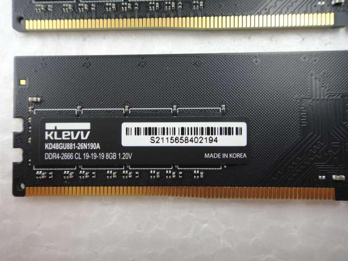 KLEVV DDR4 (PC4)-2666 8GBx2 (Total 16GB) KD48GU881-26N190A