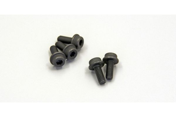 Kyosho 1-S24010F Cap Screw(M4x10/Flanged/5pcs) - BanzaiHobby