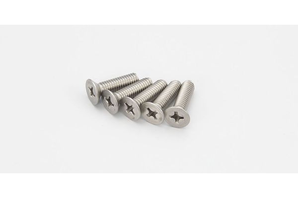 Kyosho 1-S34015T Flat Head Screw(Titanium/M4x15/5pcs) - BanzaiHobby