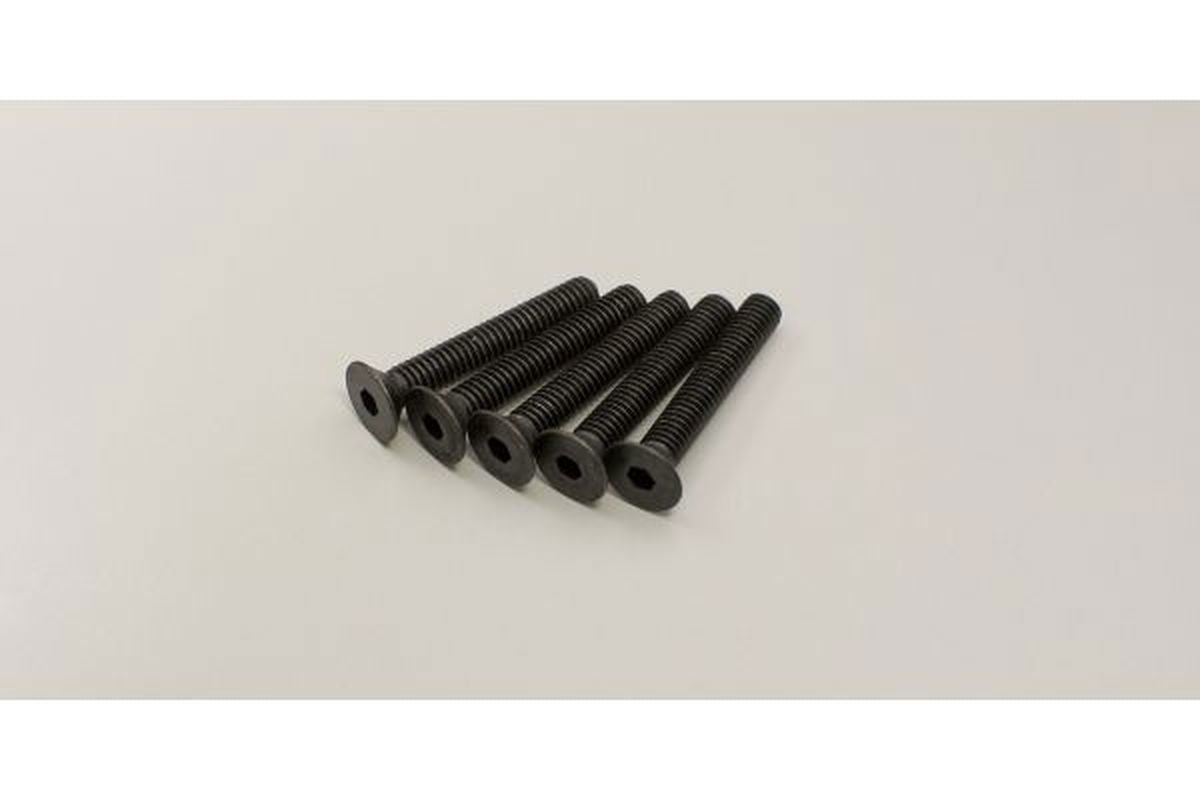 Kyosho 1-S34025H Flat Head Screw(Hex/M4x25/5pcs) - BanzaiHobby